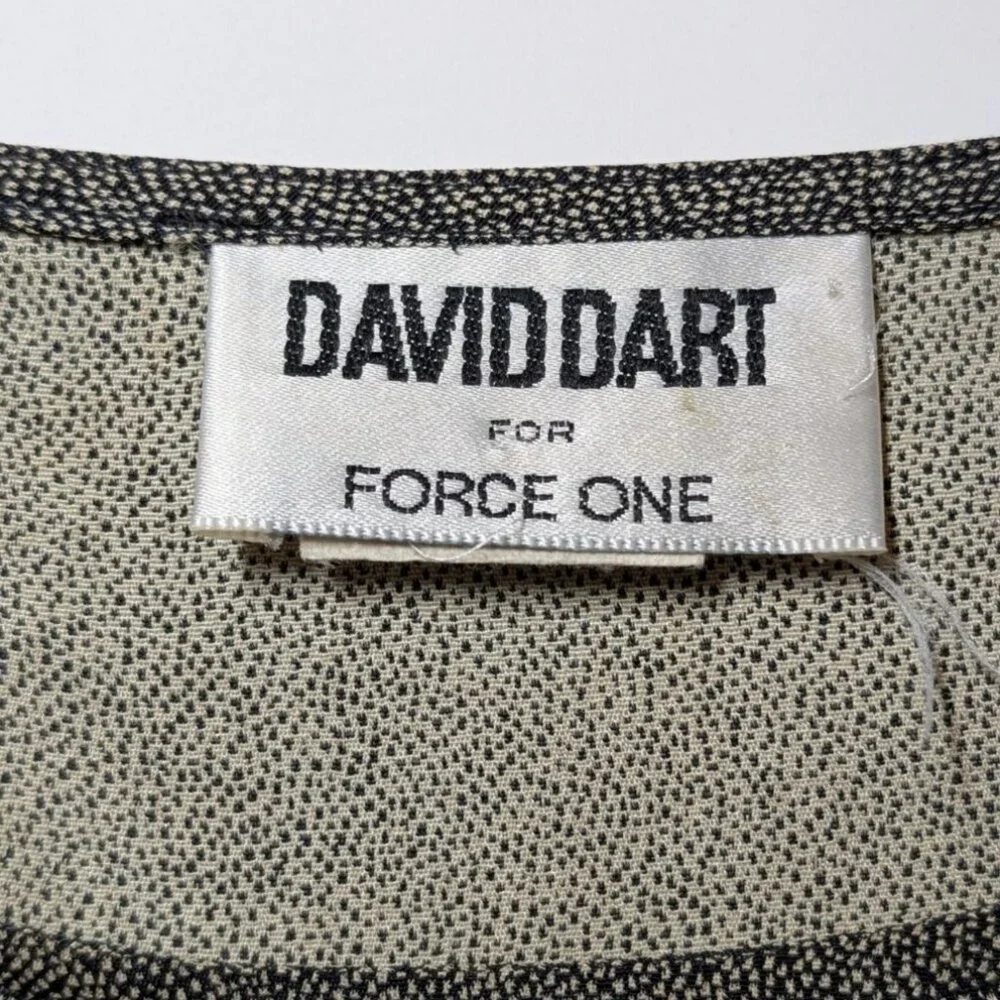 Vintage David Dart For Force One Top 90s Womens Medium Short Sleeve Made in USA - Picture 2 of 6